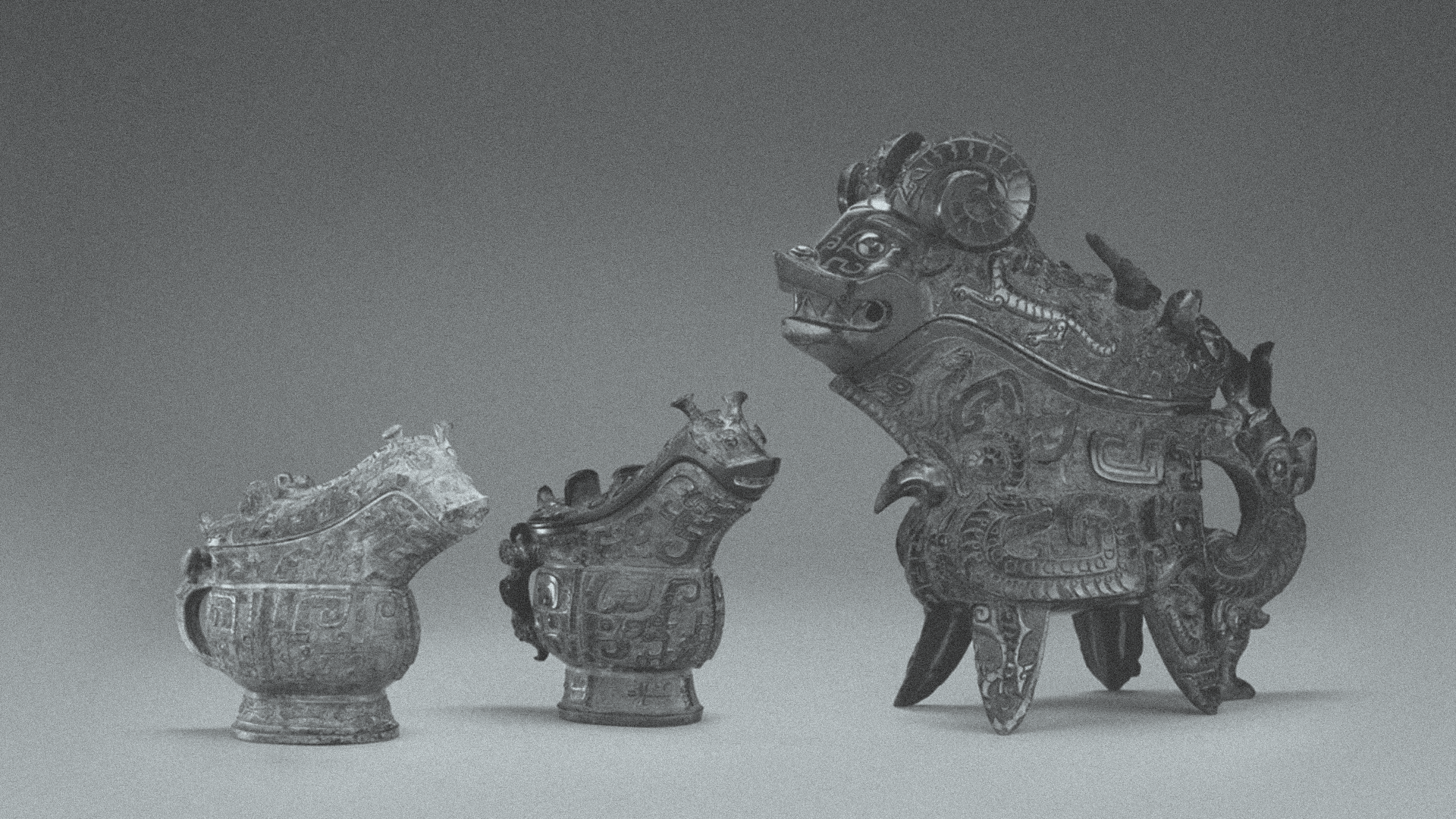 Collection of bronze objects from Anyang.